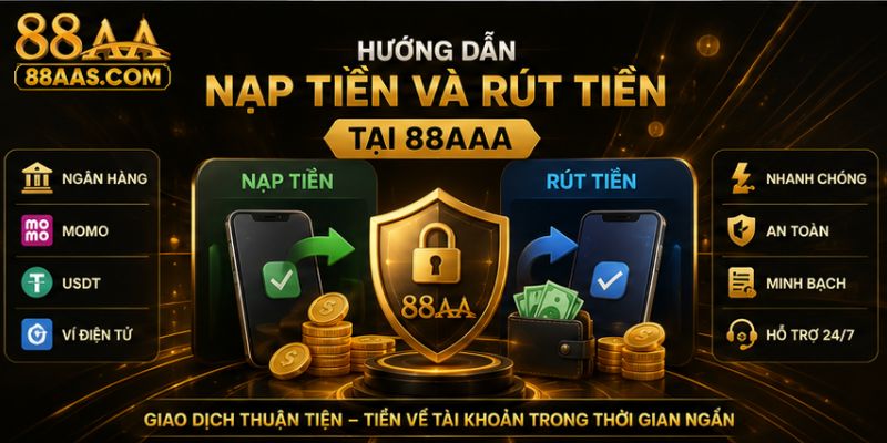 Hướng dẫn nạp tiền và rút tiền 88AA